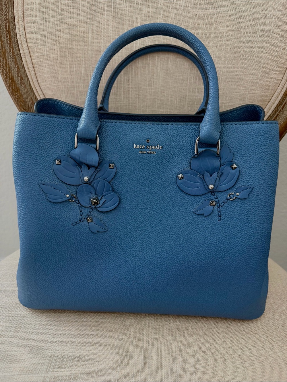 Kate Spade New York Evangelie Larchmont Avenue Floral Appliqué Satchel